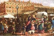 Mosler, Henry Canal Street Market oil painting on canvas